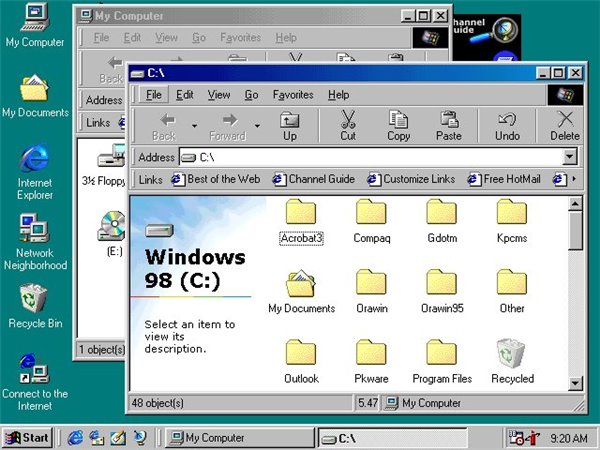 windows 98堪称继windows95后在操作系统领域发布的第一个重要版本
