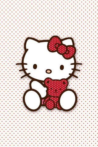 【Hello kitty可爱iPhone手机壁纸】高清手机壁