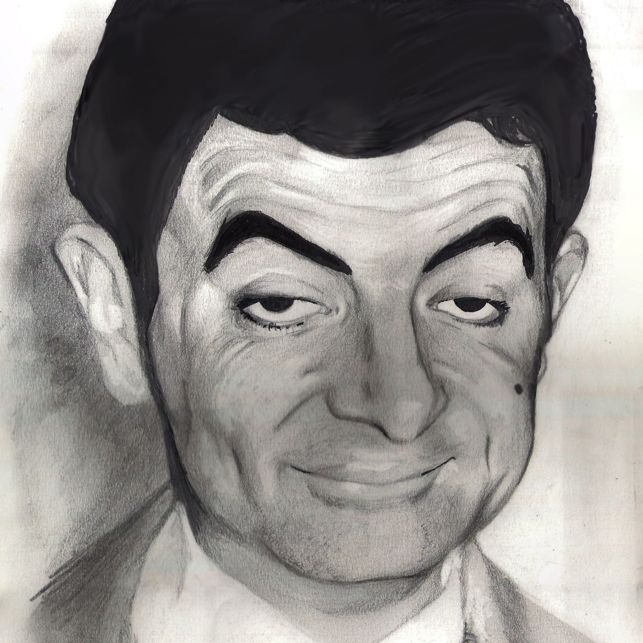 【憨豆先生(Mr. Bean)手绘新iPad壁纸】高清 "憨豆先生(Mr. Bean)手绘新iPad壁纸"第2张_太平洋电脑网壁纸库