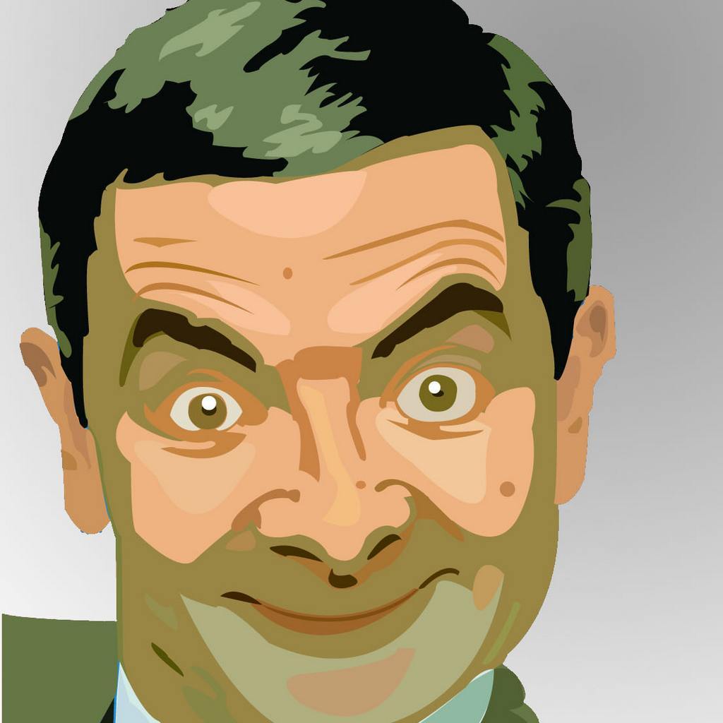 【憨豆先生（Mr. Bean）手绘新iPad壁纸】高清 "憨豆先生（Mr. Bean）手绘新iPad壁纸"第1张_太平洋电脑网壁纸库