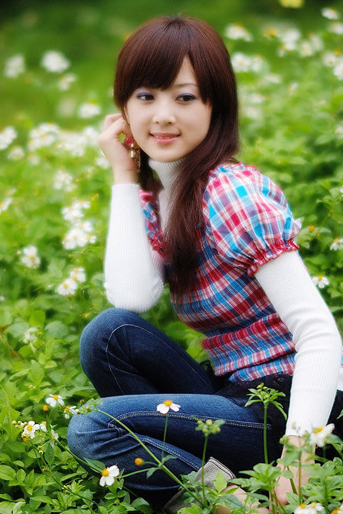 可爱水灵的四川妹子高清壁纸