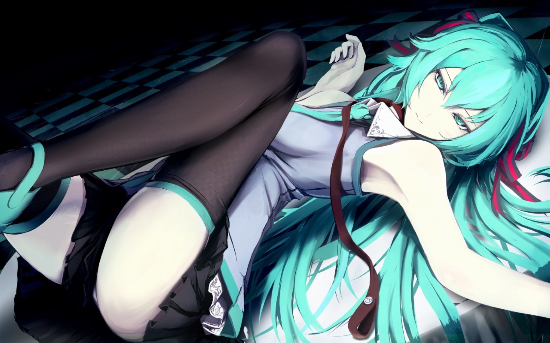 动漫萌妹子初音未来高清桌面壁纸
