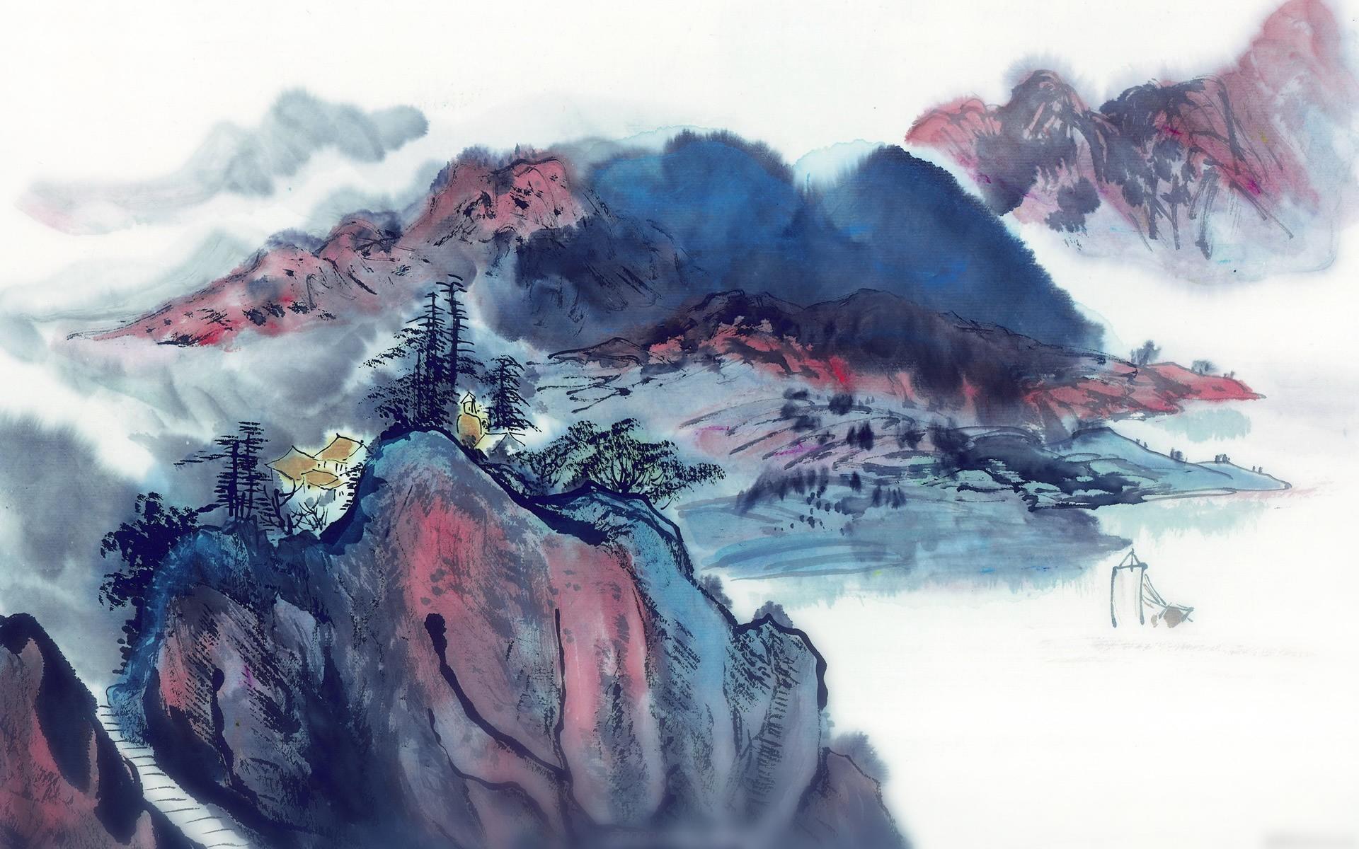 中国山水画精品图片壁纸_桌面壁纸论坛_太平洋电脑网图片
