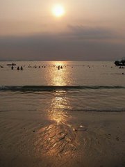 落日溶金----巽寮湾海滩随拍