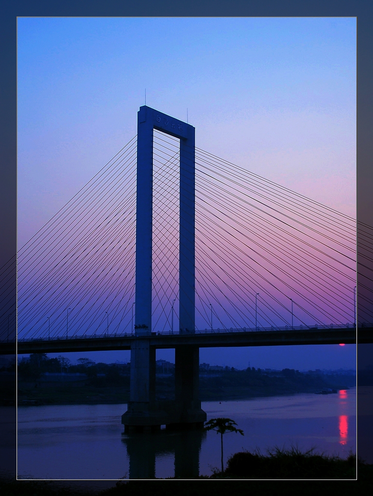 白沙大桥沅江图片