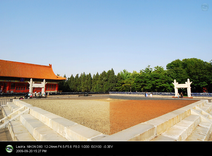 中山公园五色土图片图片