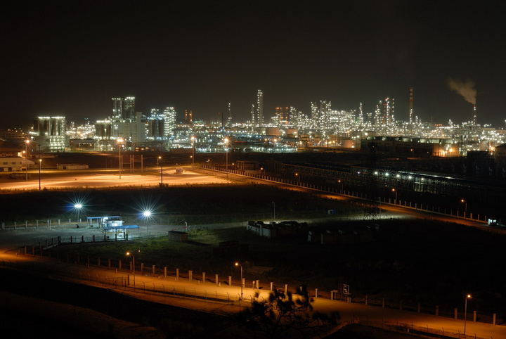 石化区夜景