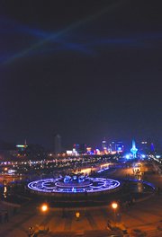 泉城の夜景