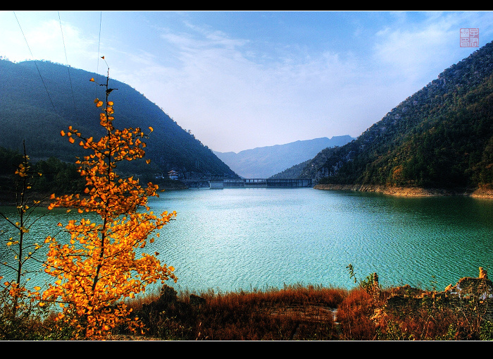 照母山肖家沟水库图片