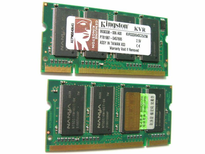 金士顿256M DDR333(KVR333X64SC25) 图片