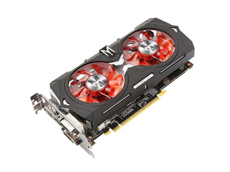 影驰 GeForce GTX 1050 GAMER45度正面