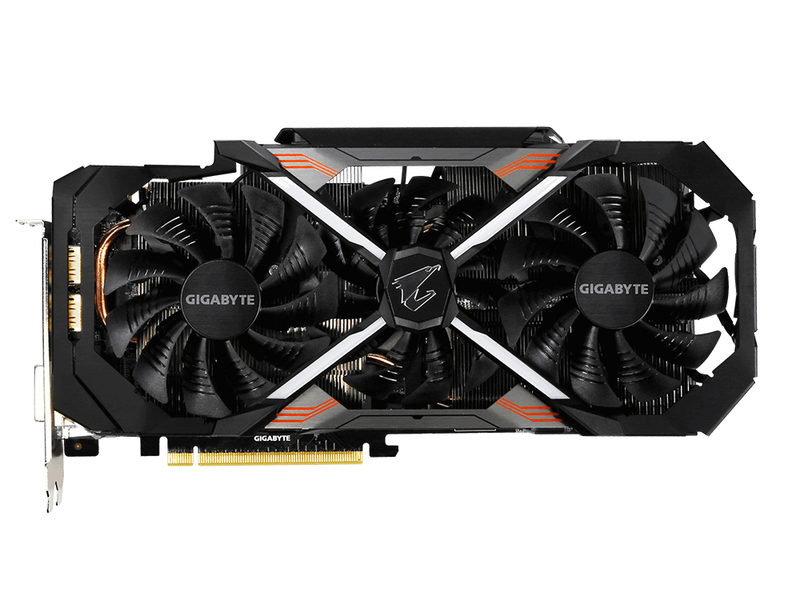 技嘉AORUS GeForce GTX 1070 8G (rev. 2.0) 正面