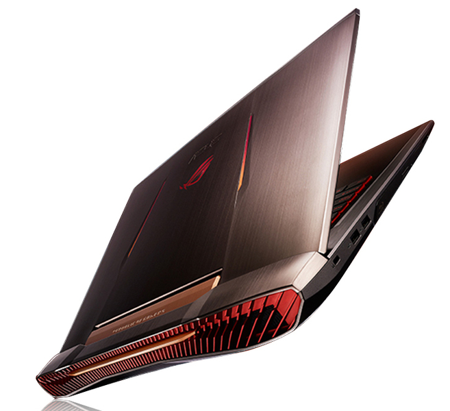 ROG GFX72VY(8GB/128GB+1TB)背面斜视