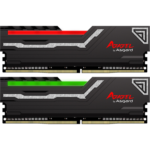 阿斯加特阿扎赛尔系列-PC-DDR4-16GB（8GBx2)-2400MHz-RGB灯条黑散热片