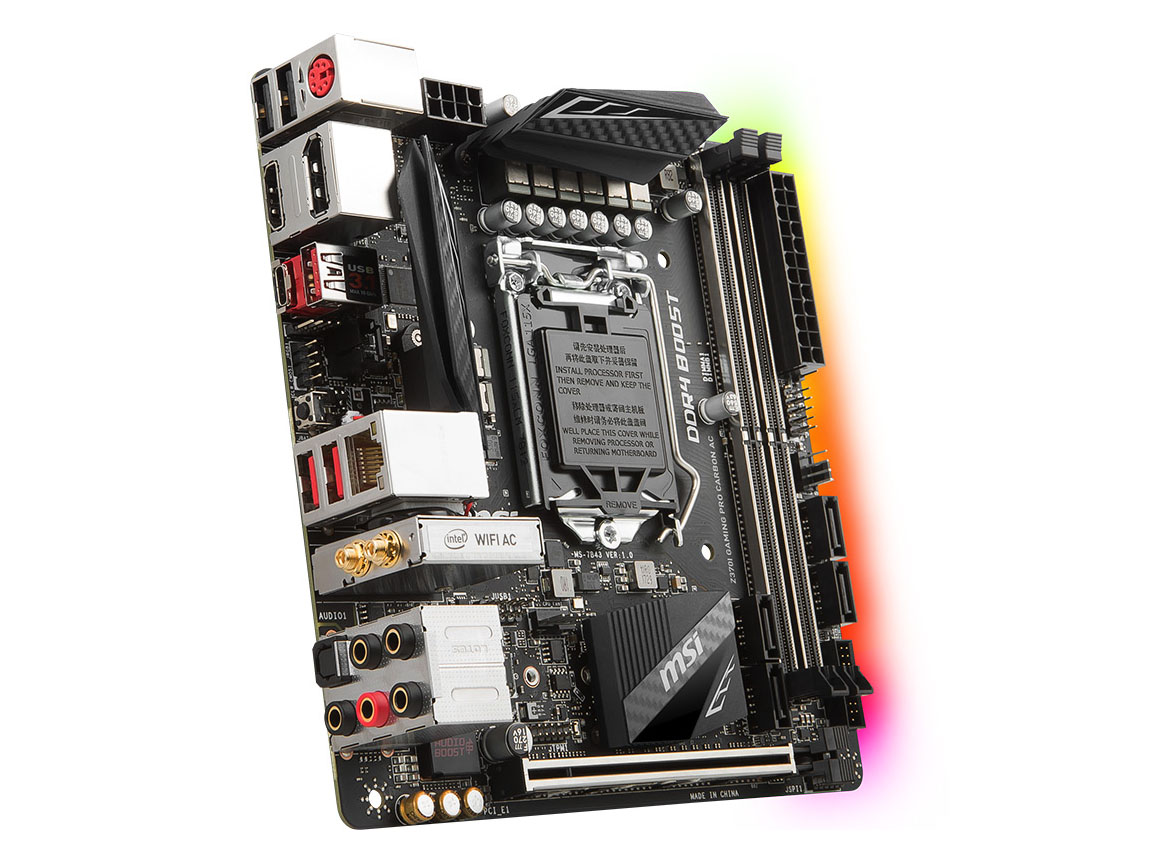 微星z370i gaming pro carbon ac图赏