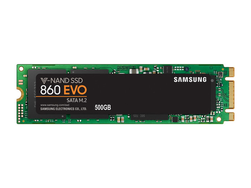 三星860 EVO 500GB M.2 SSD 正面