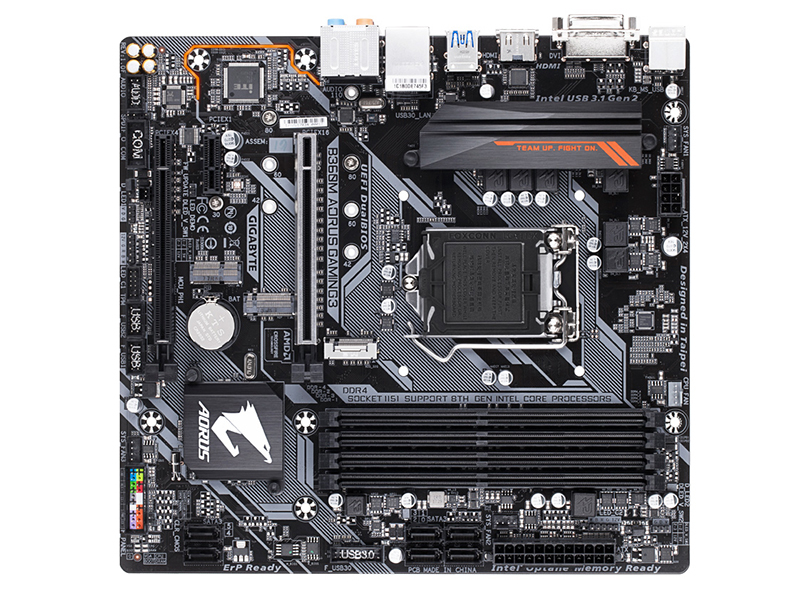 技嘉B360M AORUS GAMING 3 正面