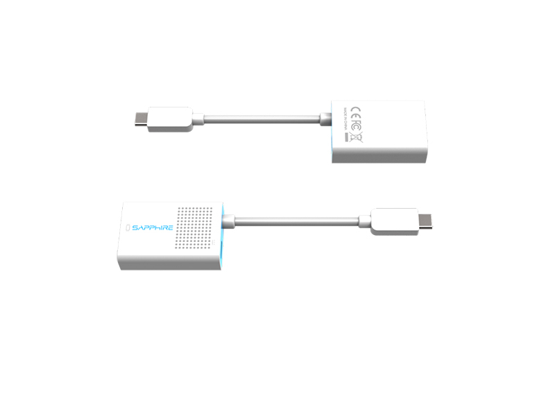 蓝宝石USB-C（Type-C）转VGA信号转换器（可充电） 图片1