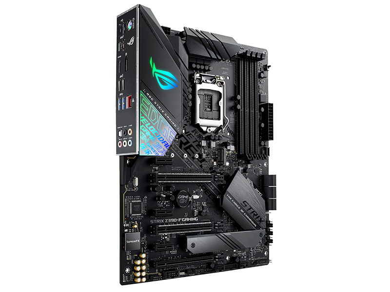 华硕ROG STRIX Z390-F GAMING45度正面