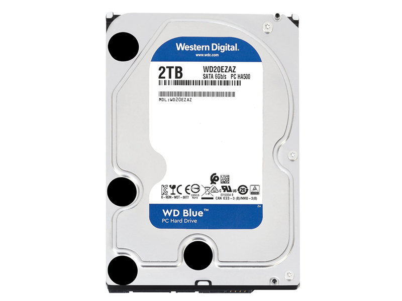 西部数据蓝盘 2TB 256M SATA3 硬盘(WD20EZEX)主图