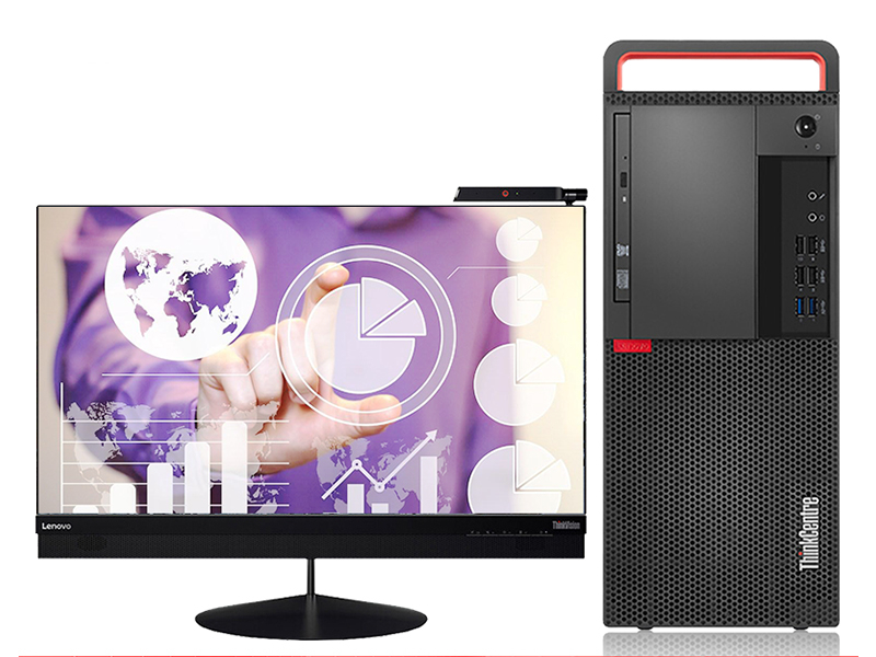 联想ThinkCentre M920t(i7 8700/8GB/1TB/DVD/2G独显/21.5LCD) 整体图