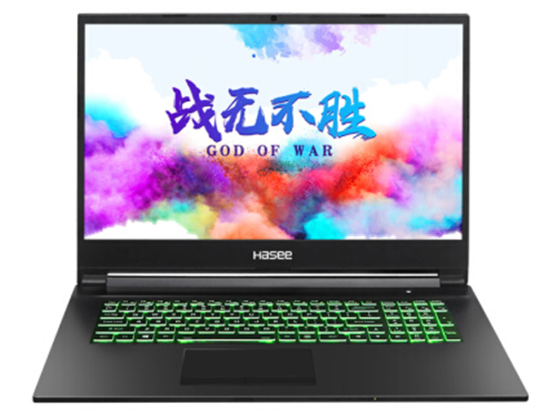 神舟战神G7-CT7VK(酷睿i7-9750H/16GB/256GB+1TB/GTX1660Ti) 前视