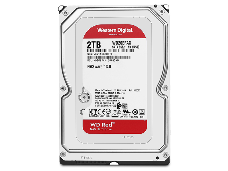 西部数据红盘 2TB 256M SATA 硬盘(WD20EFAX) 主图