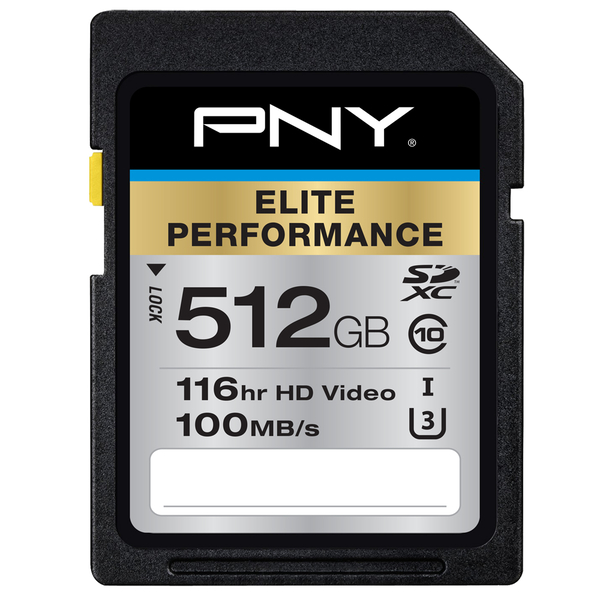 PNY Elite performance U3 SDXC存储卡 512GB 图1