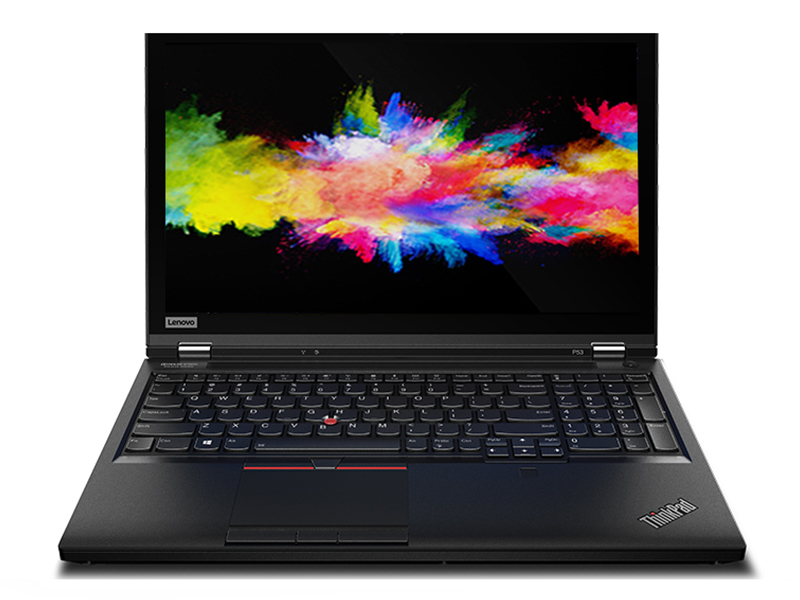 联想ThinkPad P53(酷睿i7-9750H/16GB/256GB+1TB/T1000) 前视