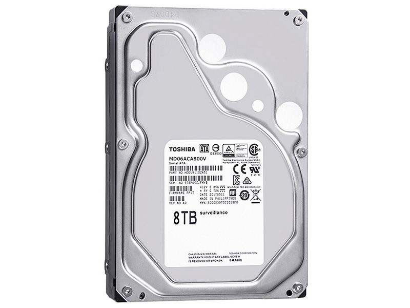 东芝监控 8TB 256M SATA 硬盘(MD06ACA800V)