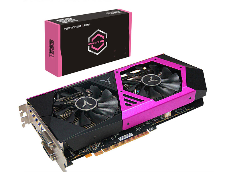 盈通RX580 2048SP 8G游戏高手OC 正面