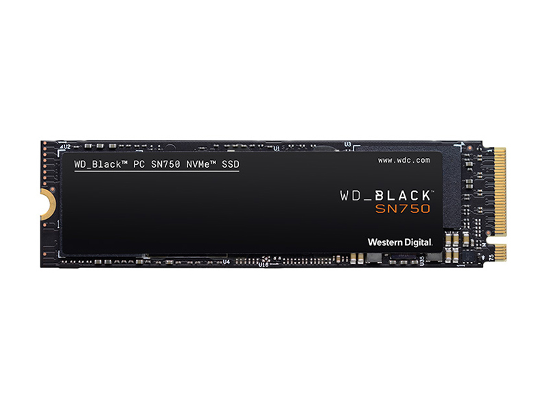 西部数据Black SN750 500GB NVMe M.2 SSD 正面
