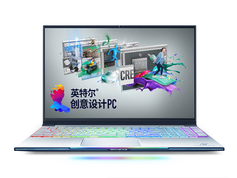 机械师Machbook-PCi1(酷睿i7-9750H/16GB/512GB+1TB/GTX1660Ti)前视