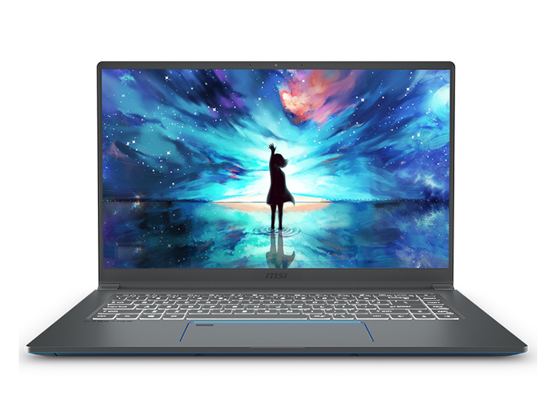 msi微星Prestige 15 A10SC-219CN(酷睿i7-10710U/32GB/1TB/GTX1650MAX-Q/4K) 前视