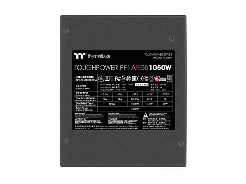 Tt Toughpower PF1 ARGB 1050W