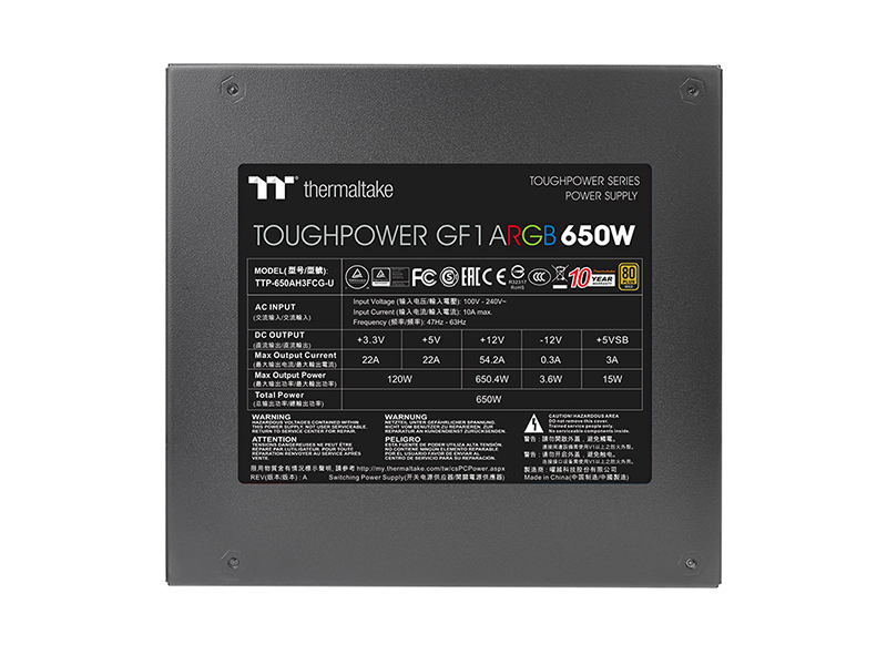 Tt Toughpower GF1 ARGB 650W