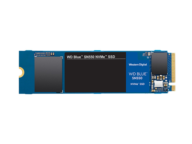 西部数据Blue SN550 1TB NVMe M.2 SSD 正面