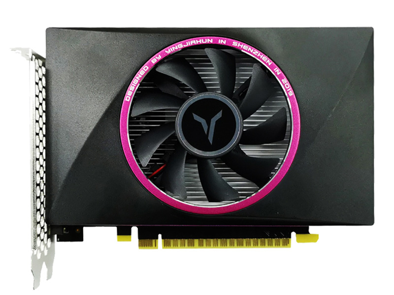 盈通GTX1050Ti 4G D5 极速版 正面