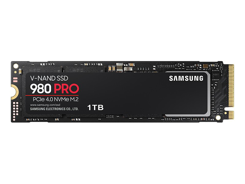 三星980 Pro 1TB NVMe M.2 SSD 正面
