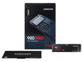 三星980 Pro 500GB NVMe M.2 SSD配盒图