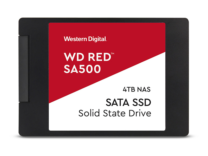 西部数据WD Red SA500 4TB SATA3 SSD 正面
