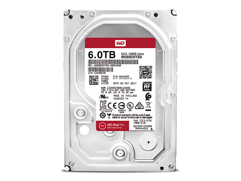 西部数据红盘Pro 6TB 256M SATA3硬盘(WD6003FFBX) 主图