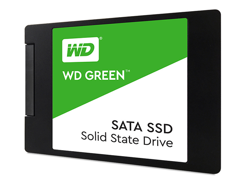 西部数据WD GREEN 480GB SATA3 SSD45度正面