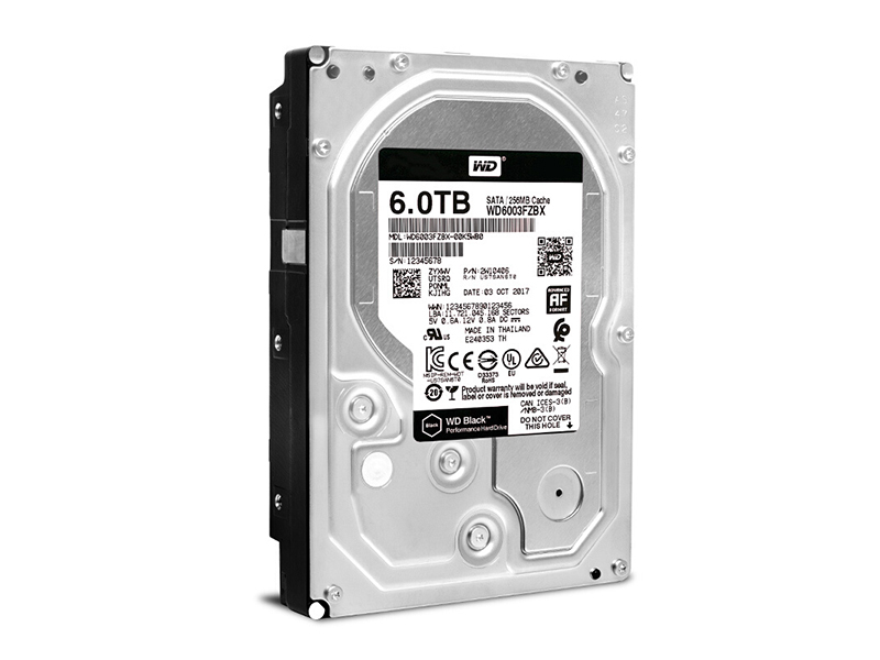 西部数据黑盘 6TB 256M SATA 硬盘(WD6003FZBX)