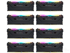 美商海盗船复仇者RGB PRO DDR4 3600 128GB(16GB×8)