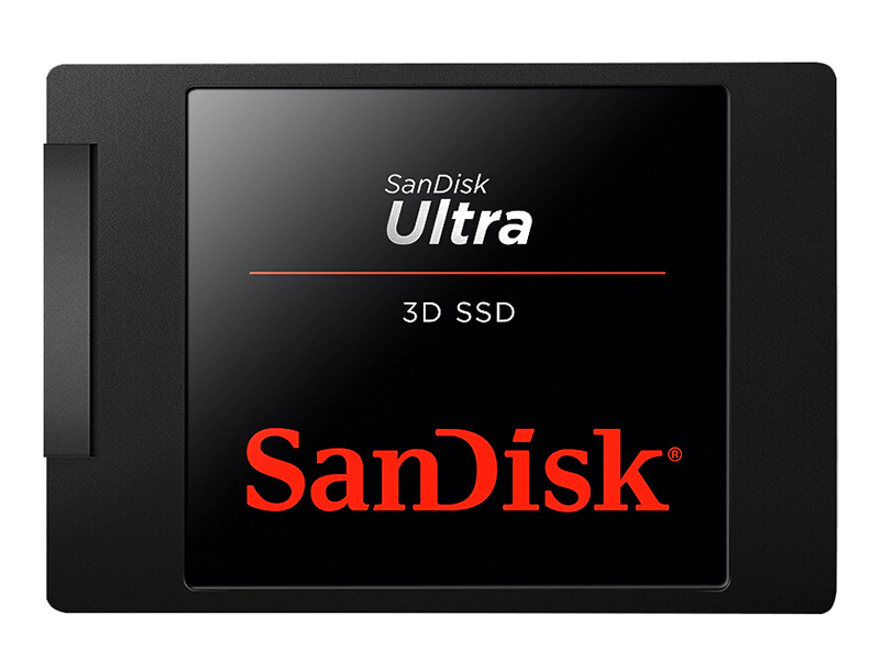 闪迪至尊3D进阶版 1TB SATA3.0 SSD 正面