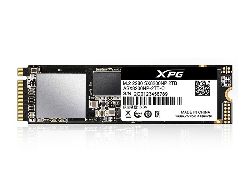 威刚XPG SX8200 Pro 512GB M.2 SSD 正面