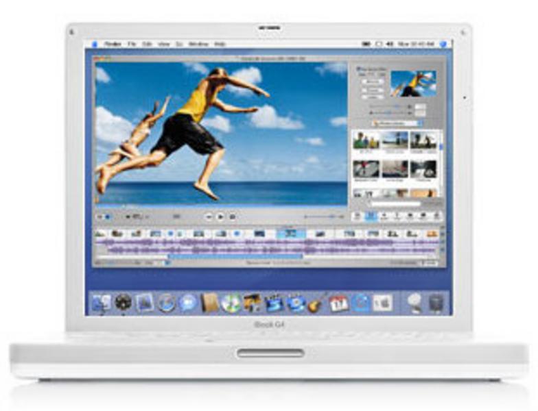 苹果iBook G4 M9846背面斜视