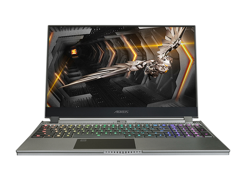 技嘉AORUS 15G-YB(酷睿i7-10875H/16GB/512GB/RTX2080SUPER/240Hz) 前视