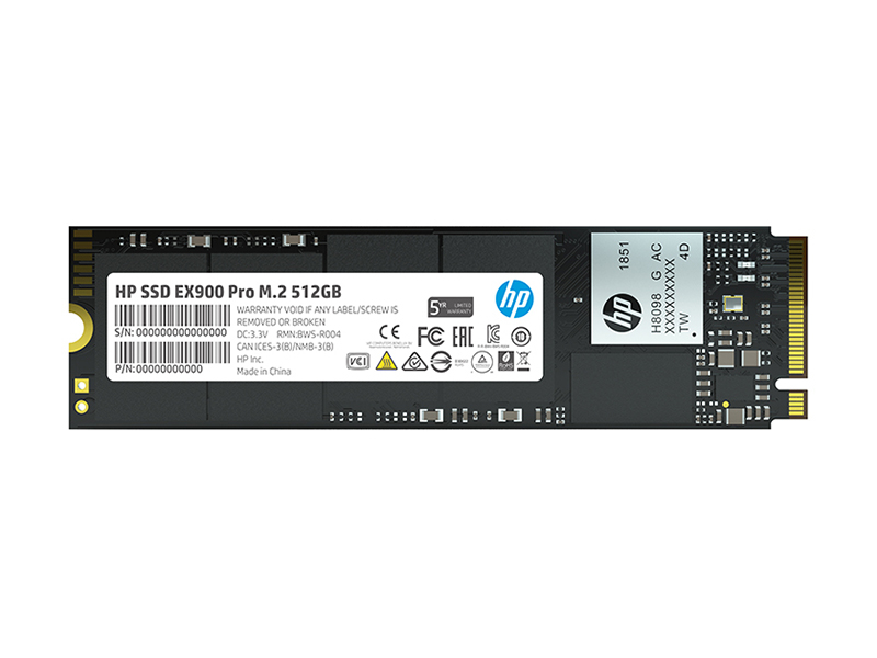 惠普EX900 Pro 512GB M.2 SSD 正面